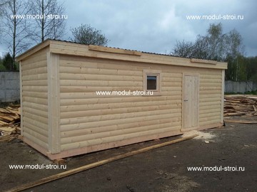 Фото деревянных бытовок 23